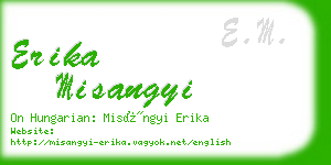 erika misangyi business card